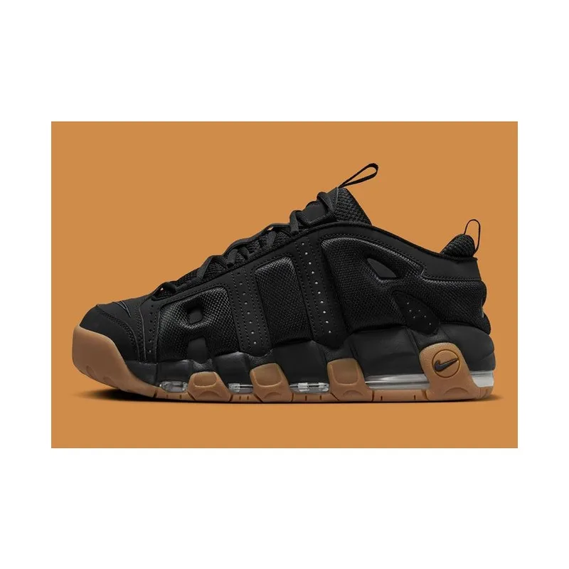 Air More Uptempo Low Black Gum, vista 4