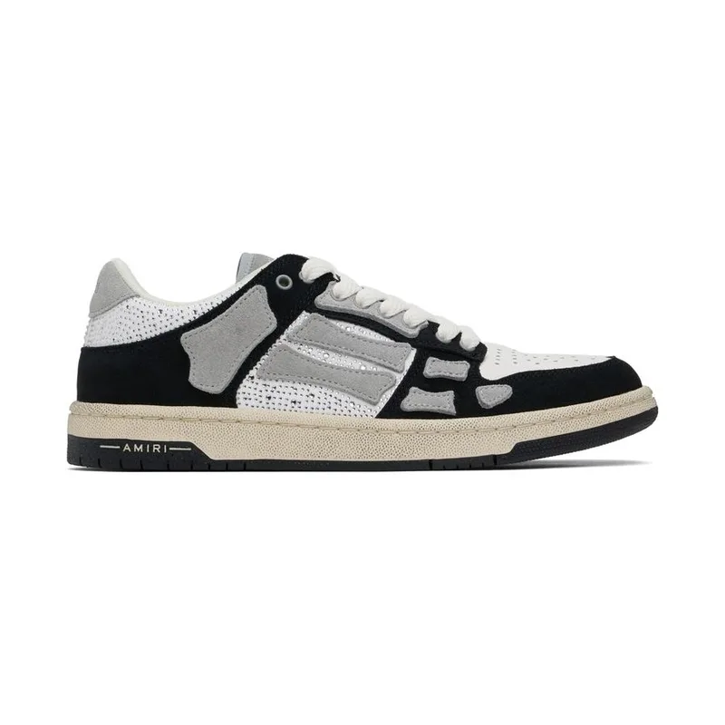 Amiri Skel Top Low Black-White, vista 3