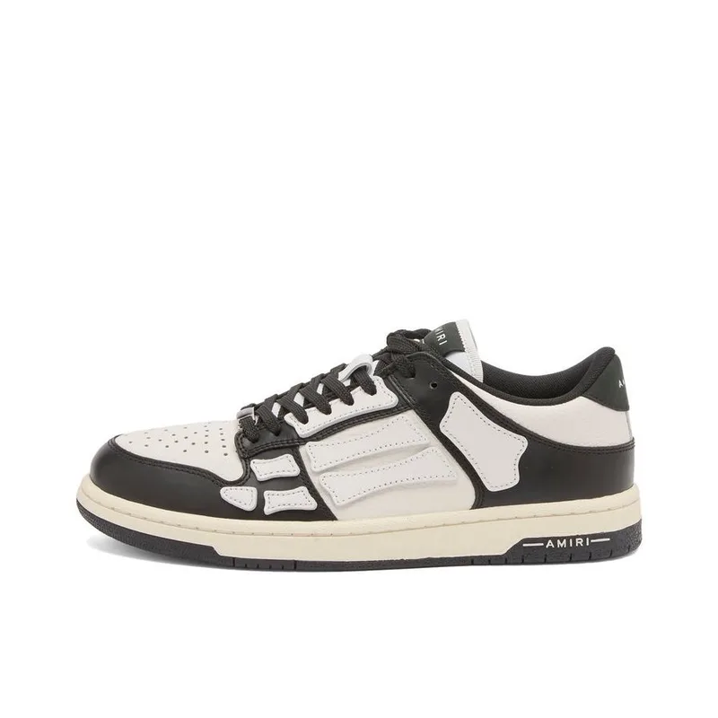 Amiri Skel Top Low White-Black, vista 2