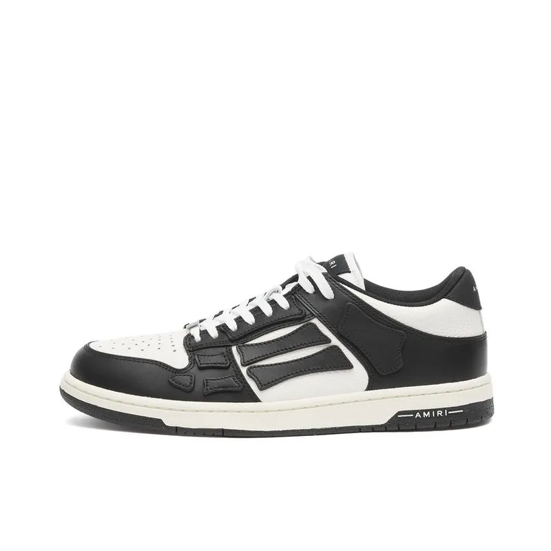 Amiri Skel Top Low White-Black, vista 4