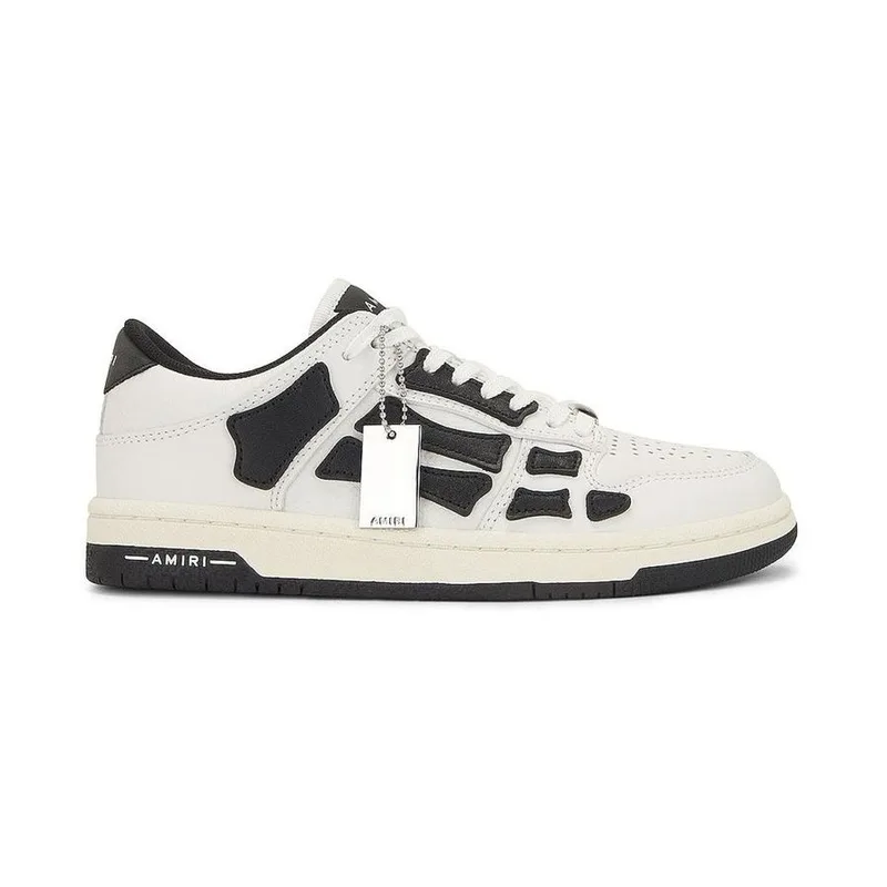 Amiri Skel Top Low White-Black, vista 1