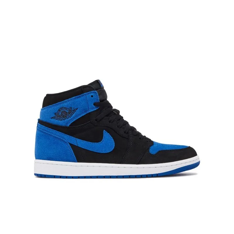 Jordan Retro 1 Black Blue Satin, vista 2