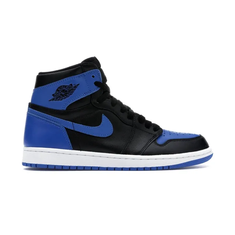 Jordan Retro 1 Black Blue Satin, vista 1