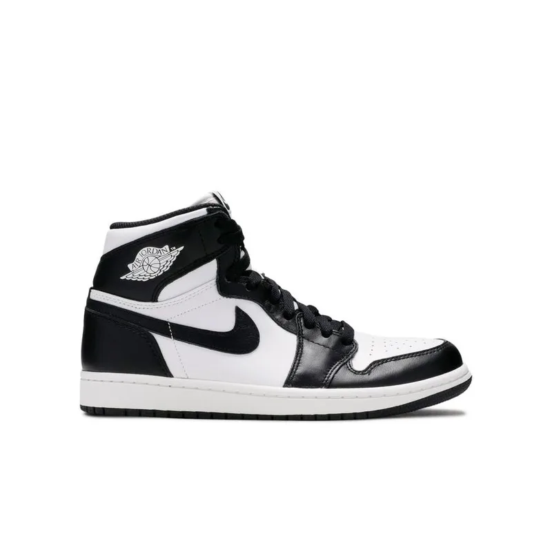 Jordan Retro 1 High OG White and Black, vista 3