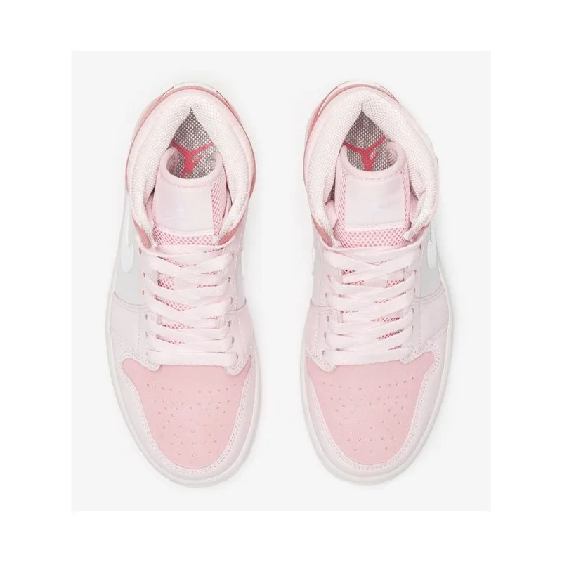 Jordan Retro 1 Mid Digital Pink Con detalle, vista 3