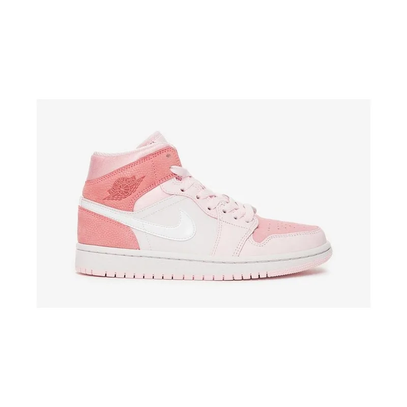 Jordan Retro 1 Mid Digital Pink Con detalle, vista 4
