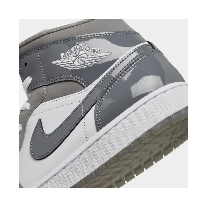 Jordan Retro 1 Mid SE White Cool Grey, vista 2