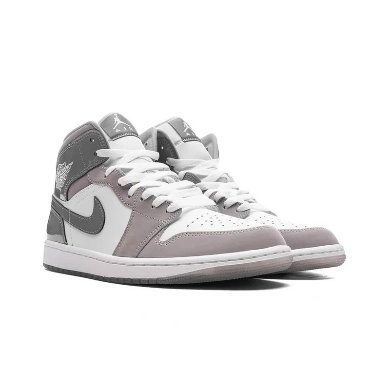 Jordan Retro 1 Mid SE White Cool Grey, vista 3