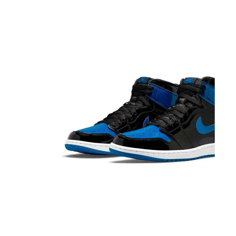 Jordan Retro 1 Patent Royal Blue, vista 2