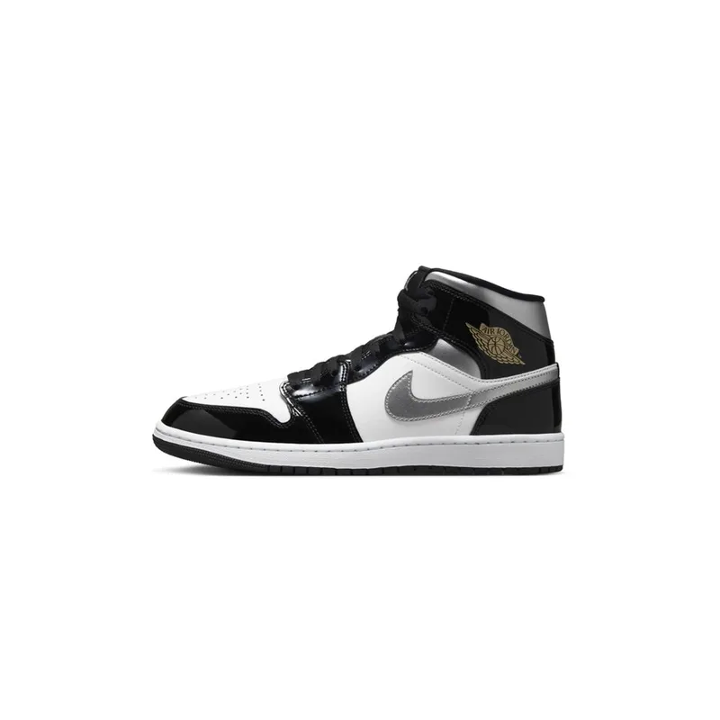 Jordan Retro 1 Patent Silver, vista 3
