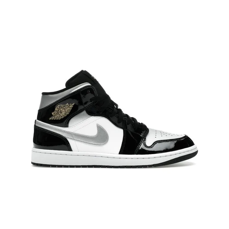 Jordan Retro 1 Patent Silver, vista 1