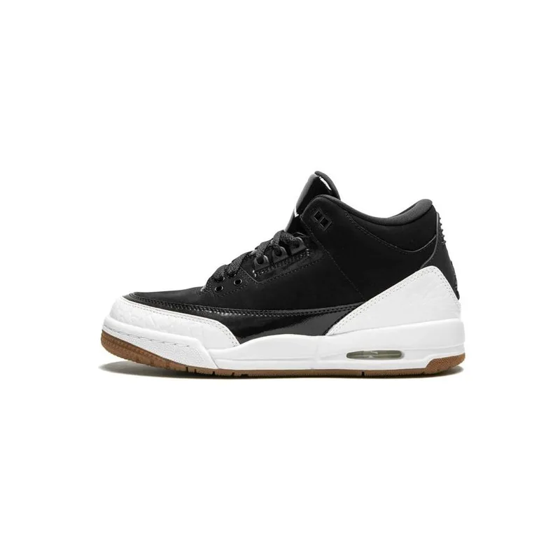 Jordan Retro 3 Black White Gum, vista 2