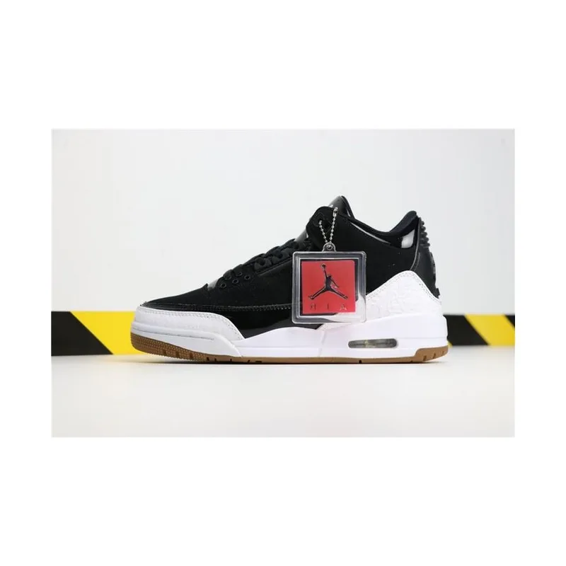 Jordan Retro 3 Black White Gum, vista 4