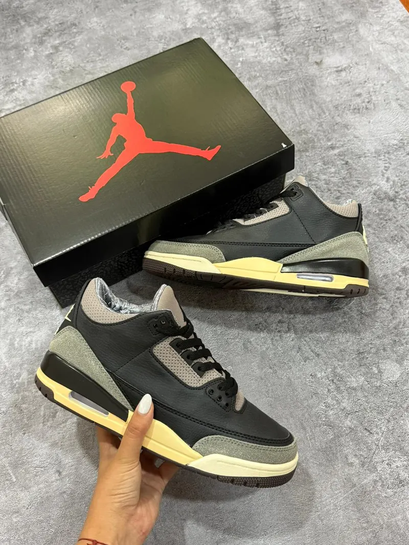 Jordan Retro 3 De Jordan x A Ma Maniere Black