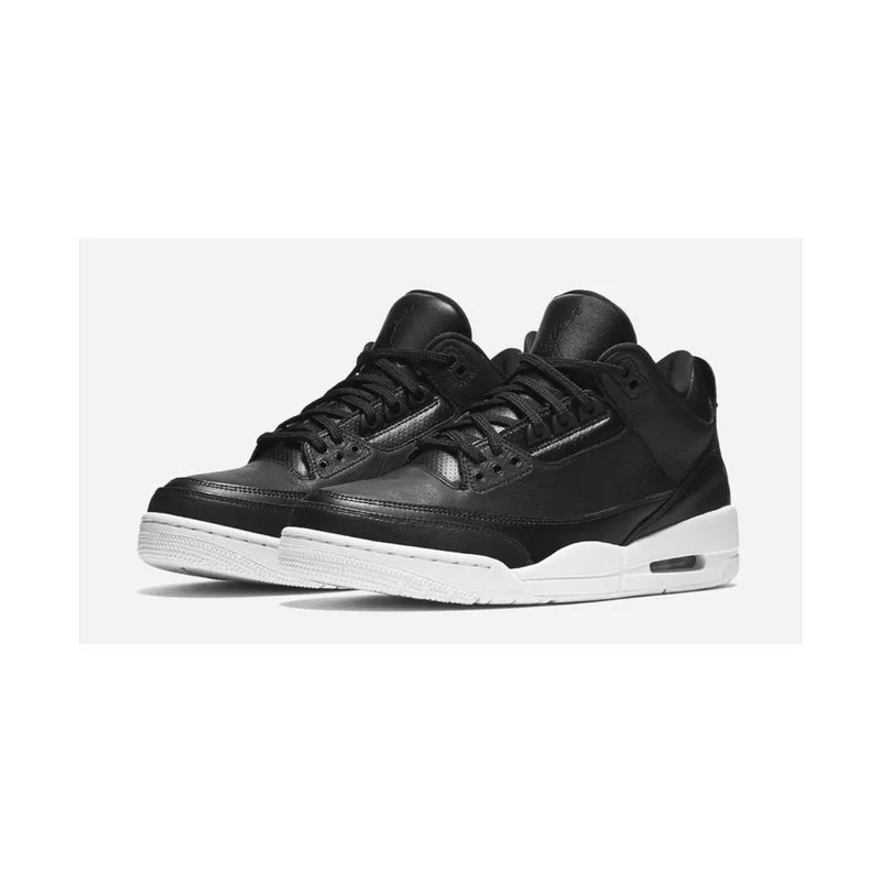 Jordan Retro 3 Fragment Black and White, vista 4