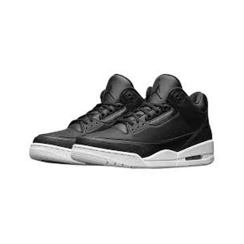 Jordan Retro 3 Fragment Black and White, vista 1