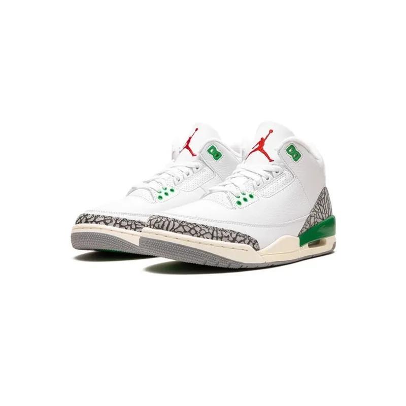 Jordan Retro 3 Lucky Green, vista 2
