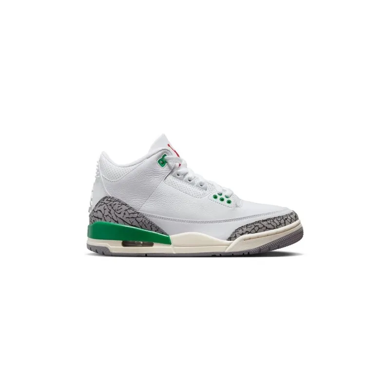 Jordan Retro 3 Lucky Green, vista 4
