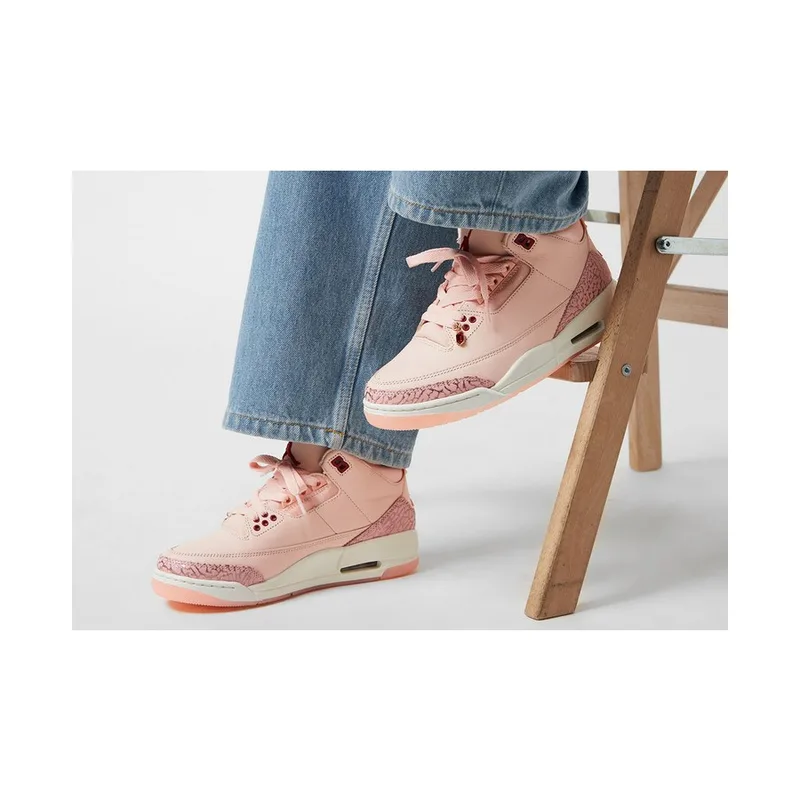 Jordan Retro 3 Valentine Day Pink, vista 3