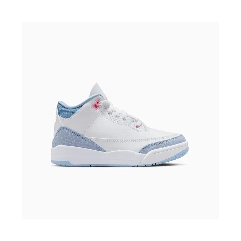 Jordan Retro 3 White Cobalt Bliss, vista 2