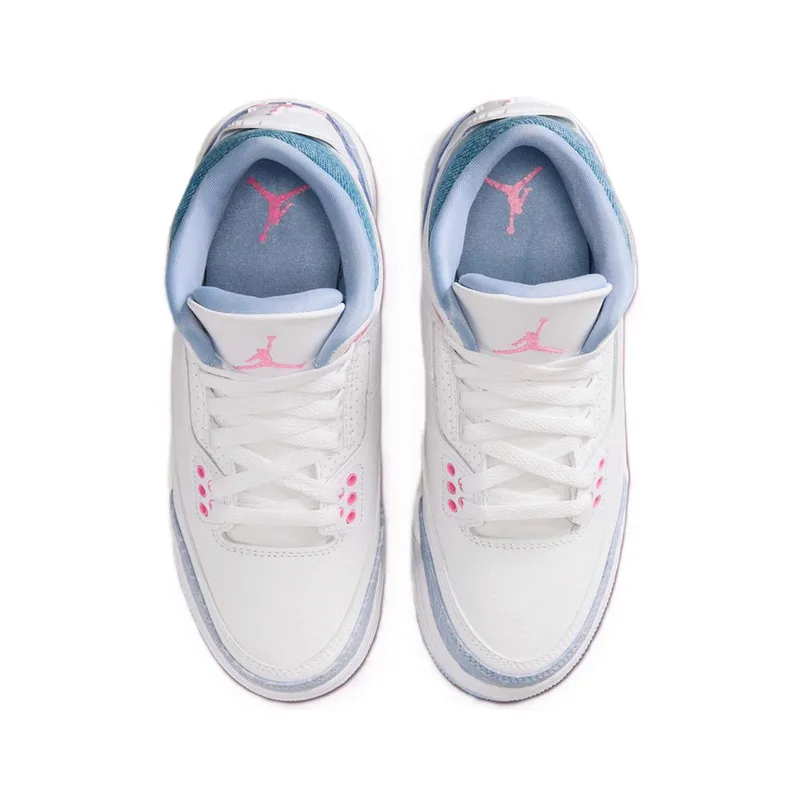 Jordan Retro 3 White Cobalt Bliss, vista 4