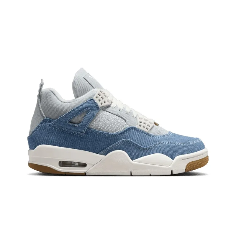 Jordan Retro 4 Tex Denim Worn Blue, vista 3
