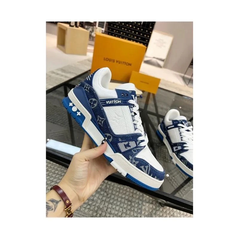 Louis Vuittion Trainer Denim Damier Blue, vista 1