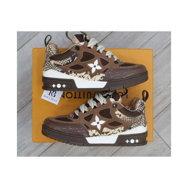 Louis Vuitton Skate Brown Snakeskin, vista 2