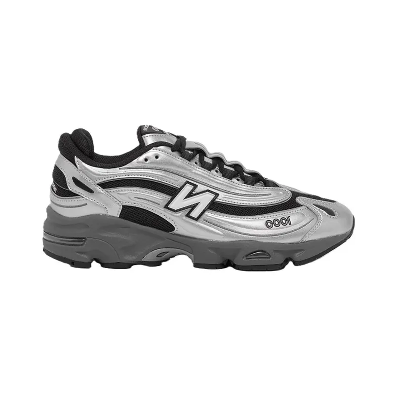 New Balance 1000 Black Silver Metallic, vista 3