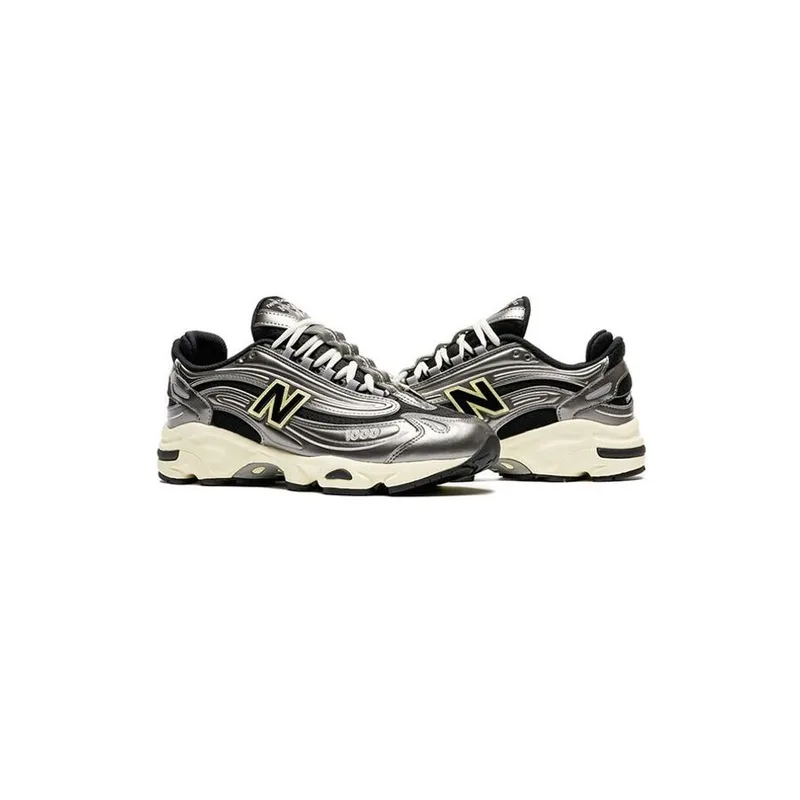 New Balance 1000 Black Silver Metallic, vista 4