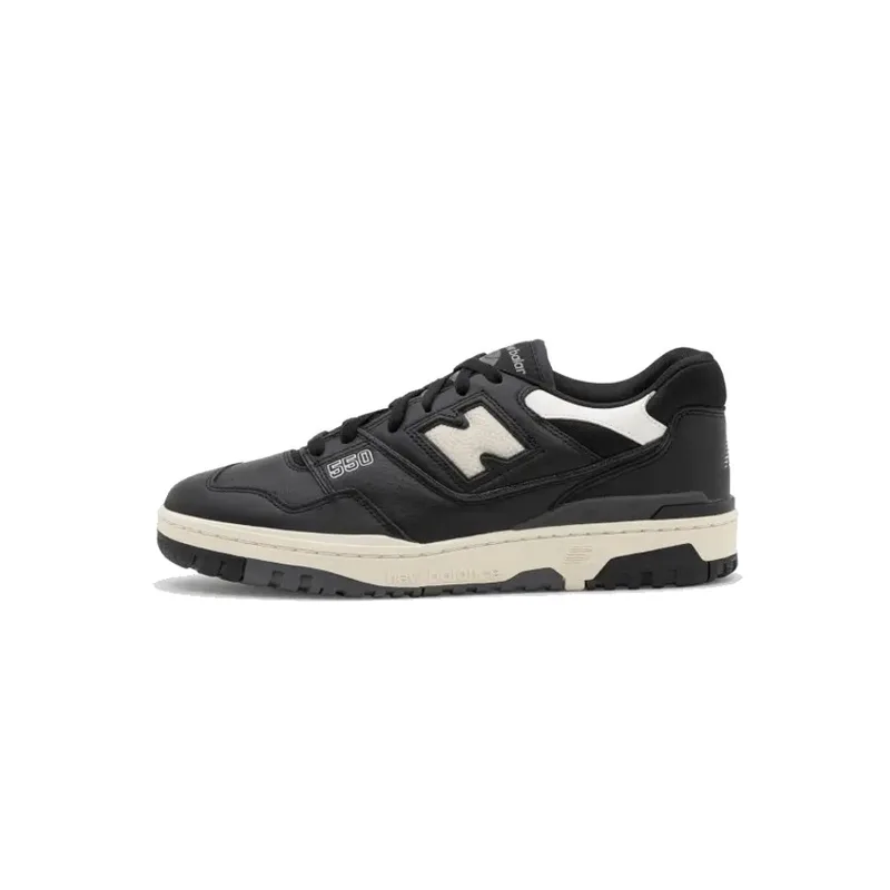 New Balance 550 Black And Cream 2, vista 1