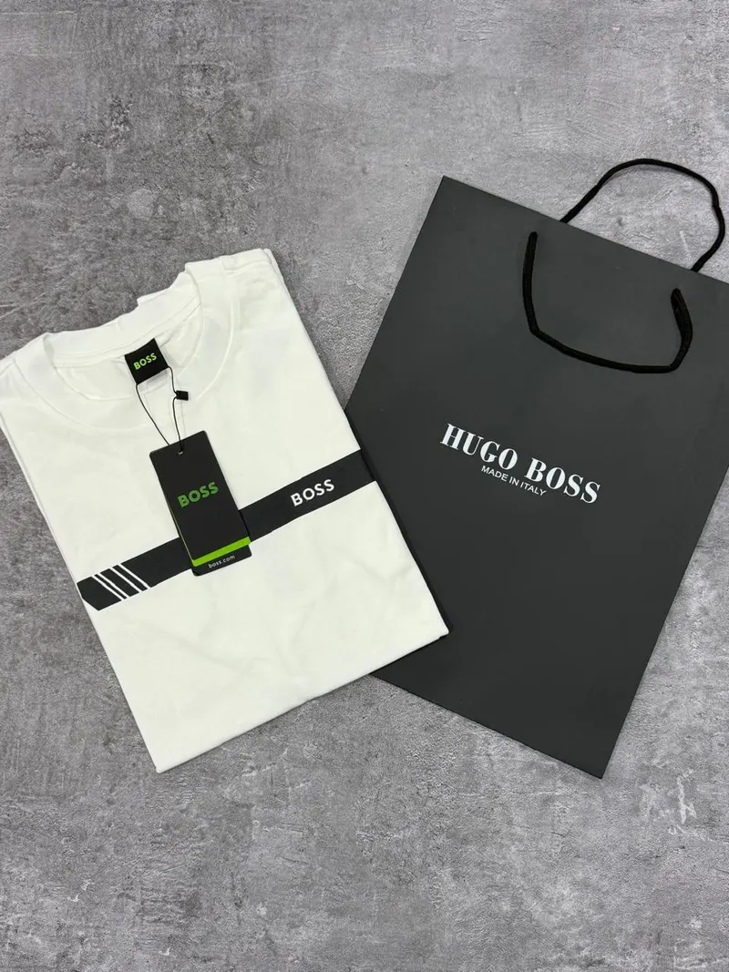 Remera Boss White, vista 1