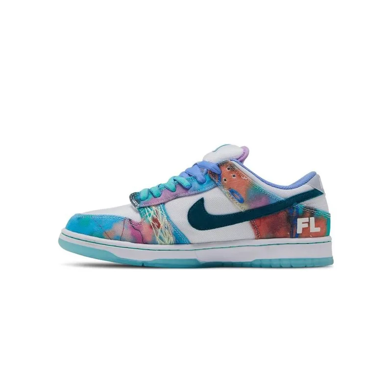 Sb Dunk Low Futura Laboratories Bleached Aqua, vista 3