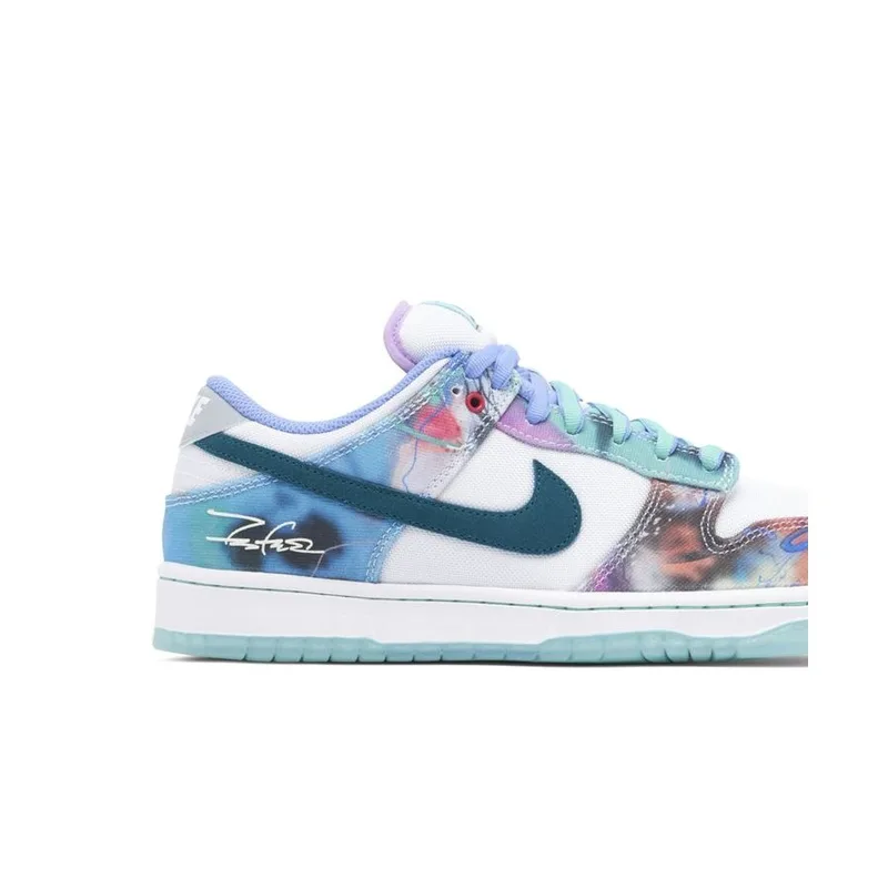 Sb Dunk Low Futura Laboratories Bleached Aqua, vista 4