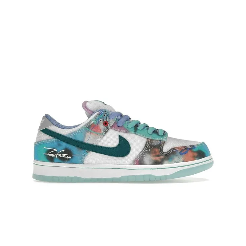 Sb Dunk Low Futura Laboratories Bleached Aqua, vista 1